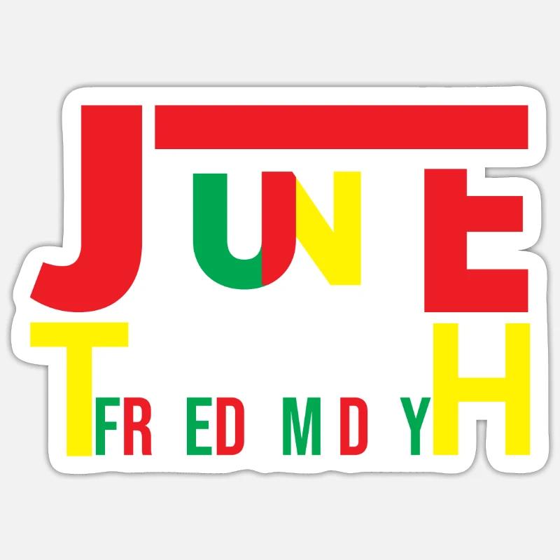 Juneteenth Black History Day Pride Gift Sticker size S (10 x 10 cm)