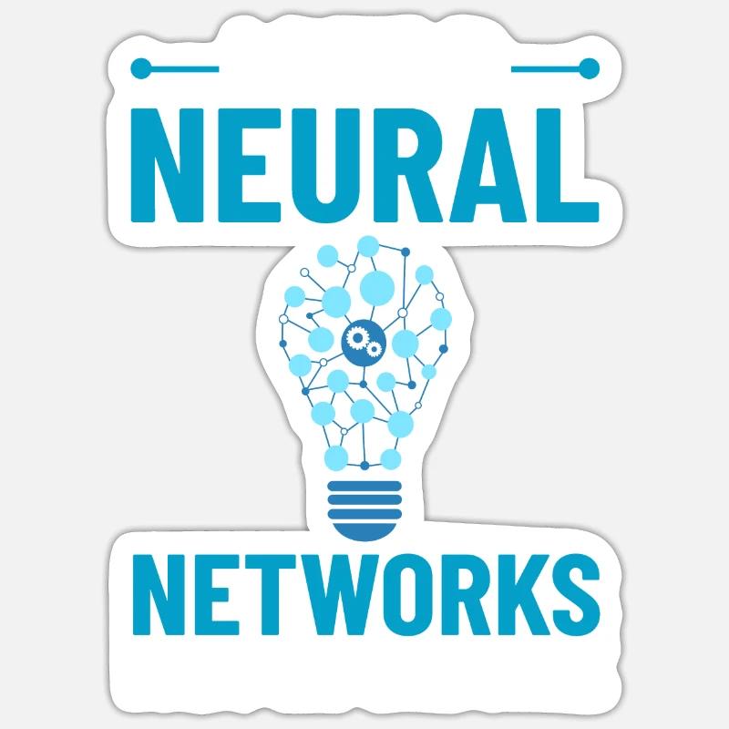 Machine Learning Intelligence Artificielle IA Sticker taille S (10 x 10 cm)