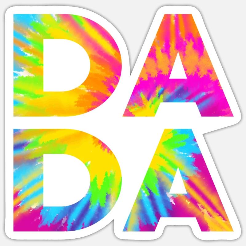 Dad - Sticker Größe S (10 x 10 cm) - Mattweiß