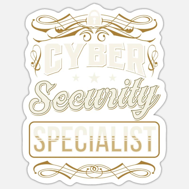 Cybersecurity Spezialist Hack Hacker IT Sicherheit Sticker Größe S (10 x 10 cm)