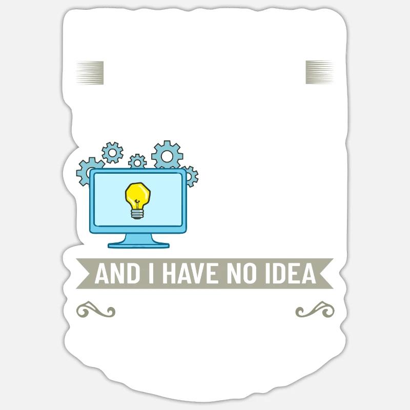 Software Development Software Developer Developer - Sticker size S (10 x 10 cm) - white matte