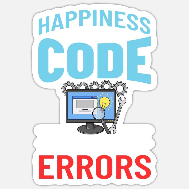Software Development Software Developer Developer - Sticker size S (10 x 10 cm) - white matte