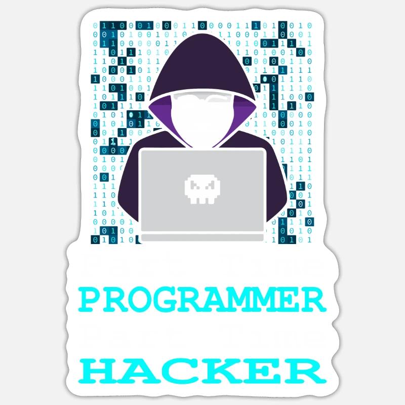 Programmierer Coder Software Entwickler Sticker Größe S (10 x 10 cm)