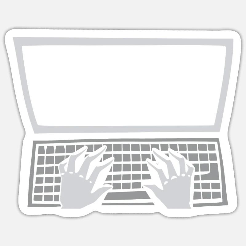 Programmierer Coder Software Entwickler - Sticker Größe S (10 x 10 cm) - Mattweiß