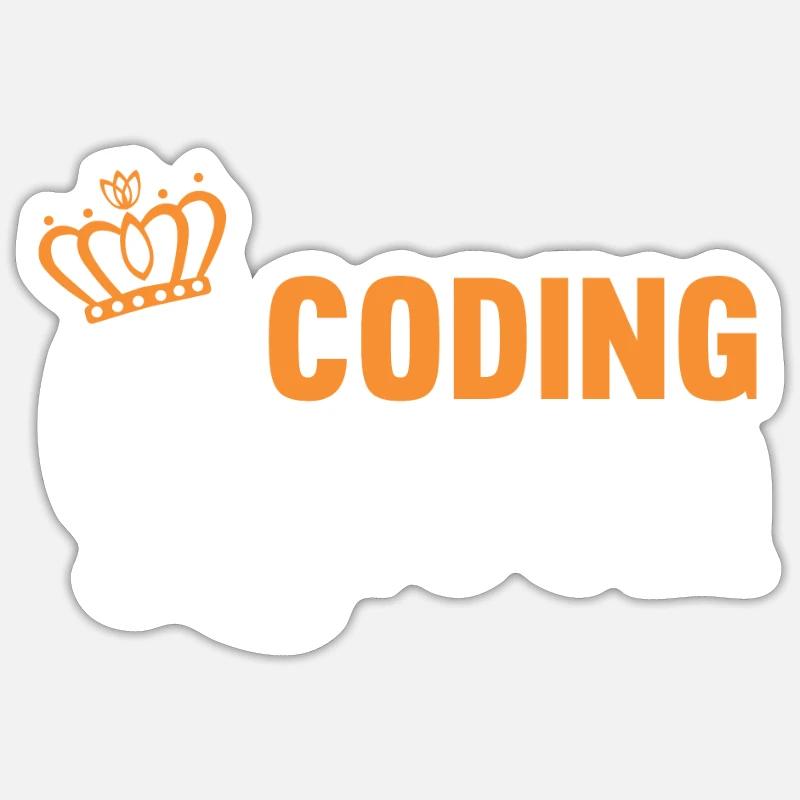 Programmierer Coder Software Entwickler - Sticker Größe S (10 x 10 cm) - Mattweiß
