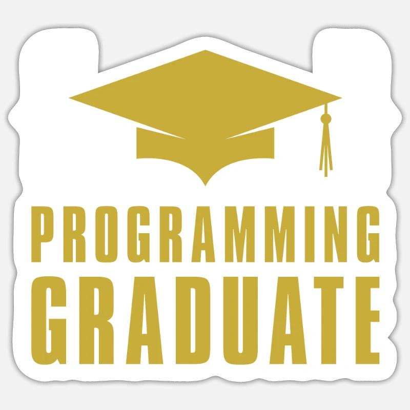 Programmer Coder Software Developer - Sticker size S (10 x 10 cm) - white matte