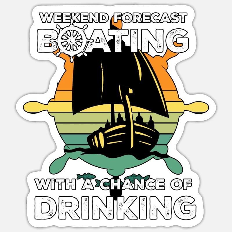 Boots Drinking Gift - Sticker size S (10 x 10 cm) - white matte