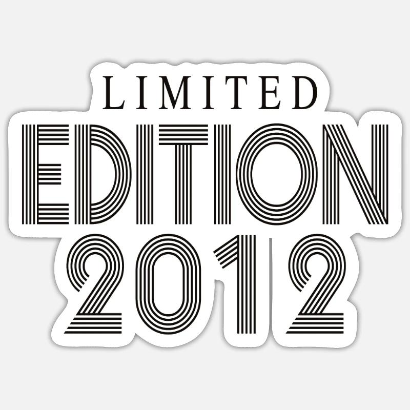 Limited Edition 2012 - Sticker Größe S (10 x 10 cm) - Mattweiß