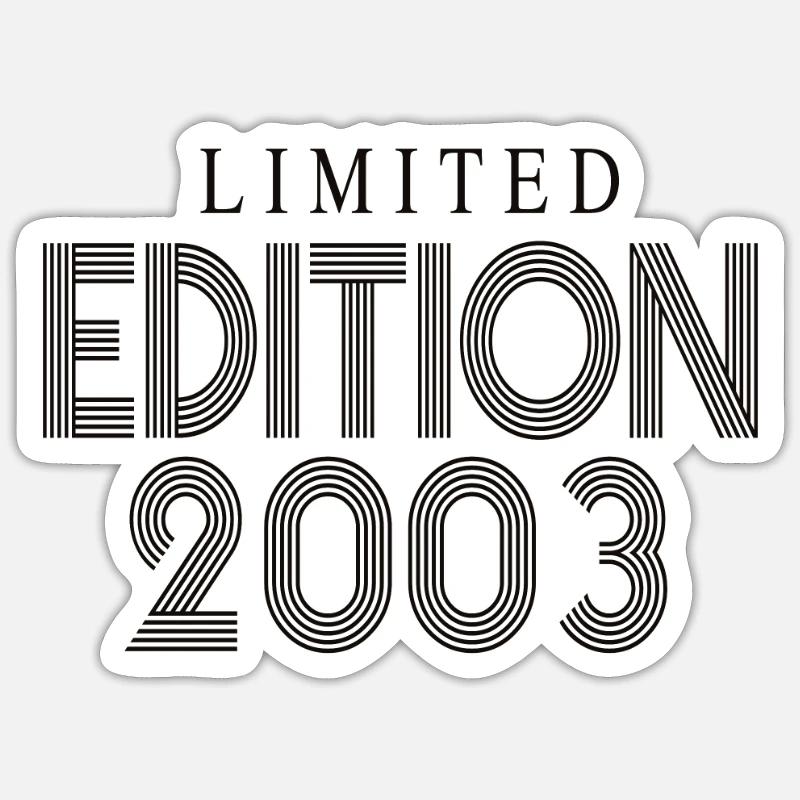 Édition limitée 2003 - Sticker taille S (10 x 10 cm) - blanc mat