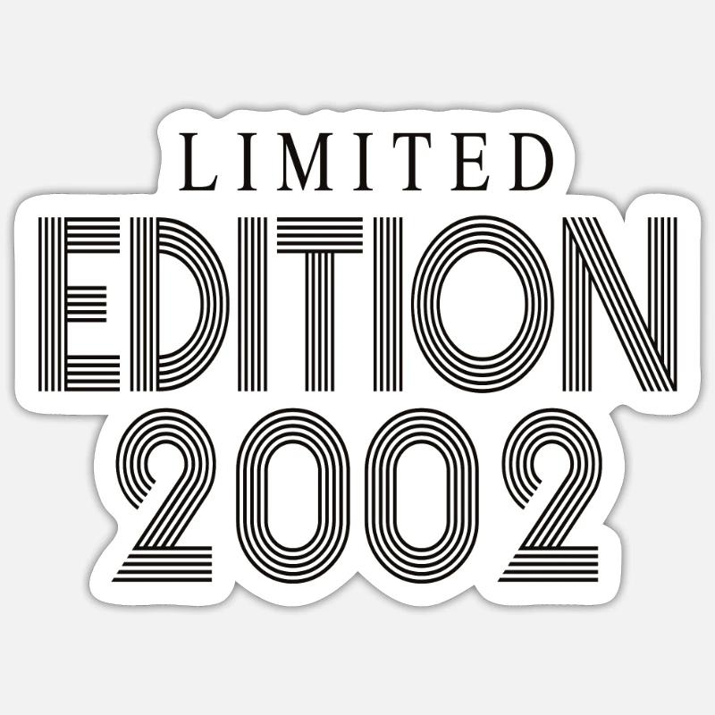 Édition limitée 2002 - Sticker taille S (10 x 10 cm) - blanc mat