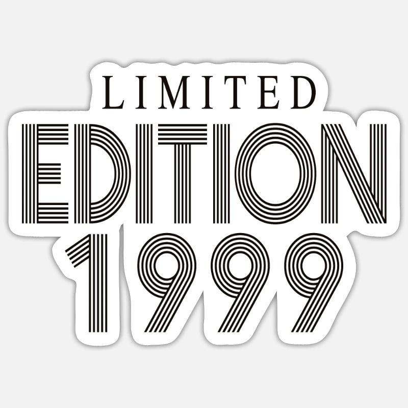 Édition limitée 1999 - Sticker taille S (10 x 10 cm) - blanc mat