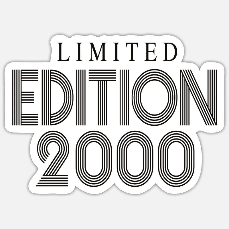 Limited Edition 2000 - Sticker Größe S (10 x 10 cm) - Mattweiß