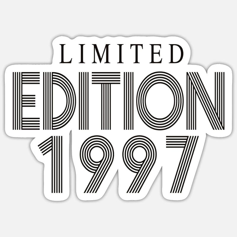 Édition limitée 1997 - Sticker taille S (10 x 10 cm) - blanc mat