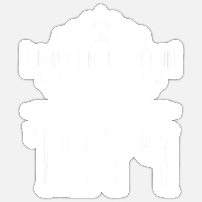 Édition limitée 1974 - Sticker taille S (10 x 10 cm) - blanc mat