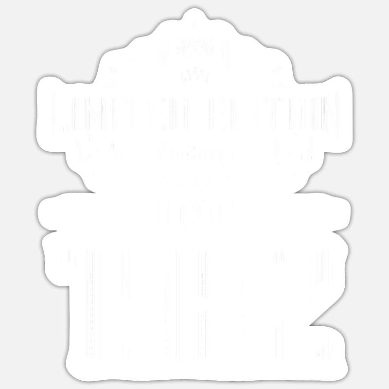 1982 limited edition - Sticker size S (10 x 10 cm) - white matte