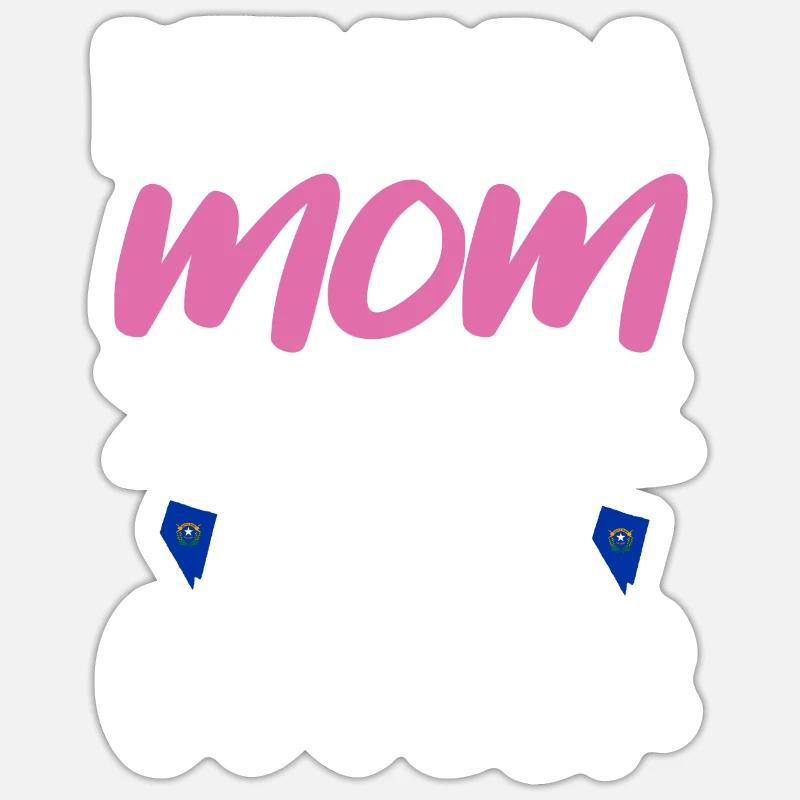 Nevada - Sticker size S (10 x 10 cm) - white matte