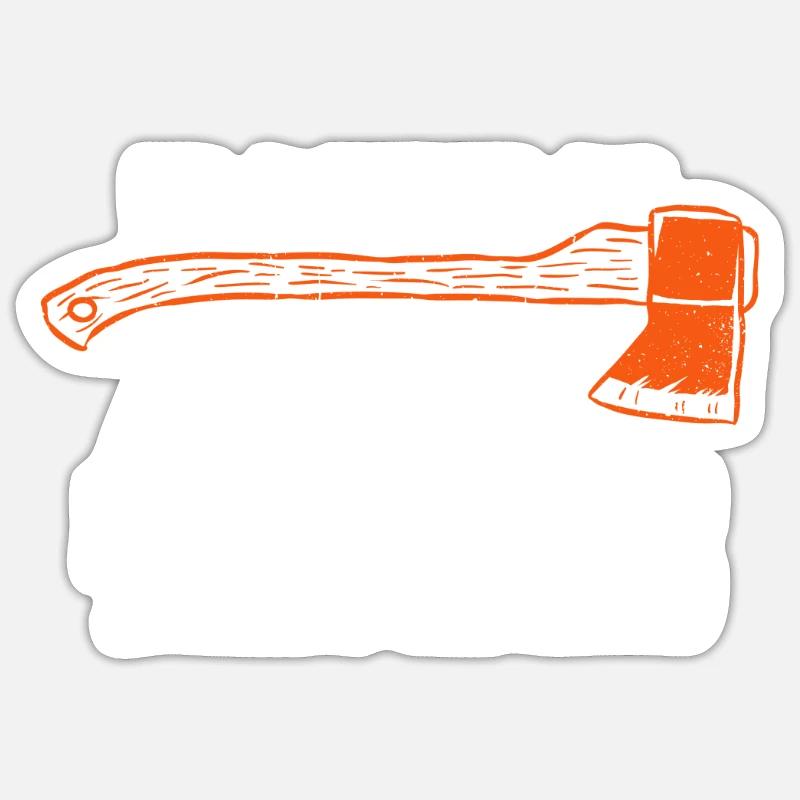 I'd Rather Be Axe Throwing Sticker size S (10 x 10 cm)