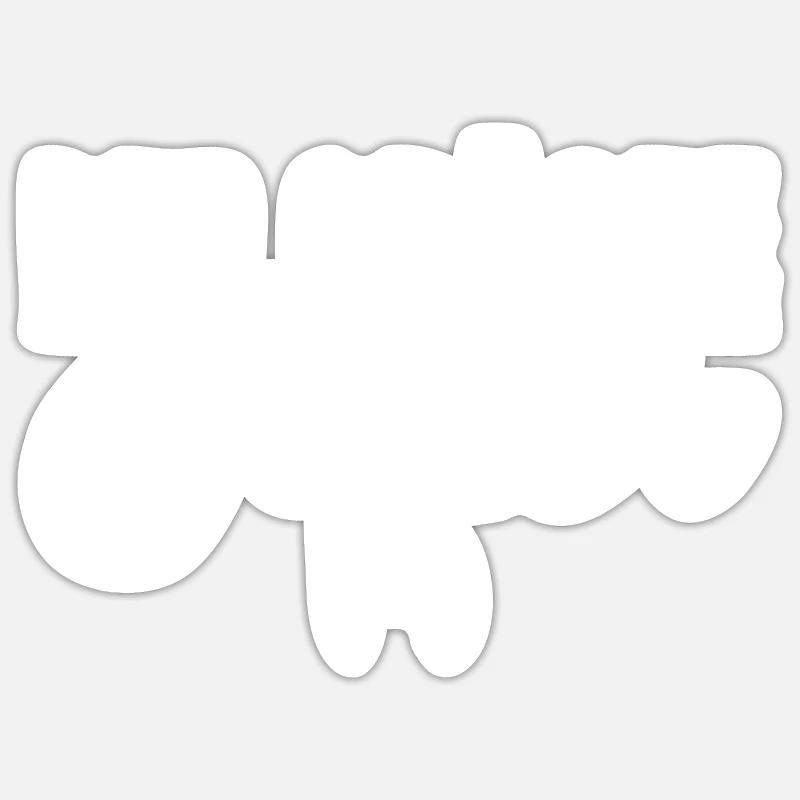 Der größte Tuner - Sticker Größe S (10 x 10 cm) - Mattweiß