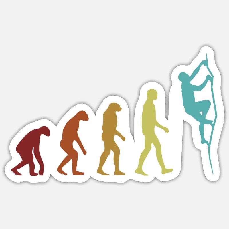 Climbing Evolution Escalade de bloc Escalade de Sticker taille S (10 x 10 cm)