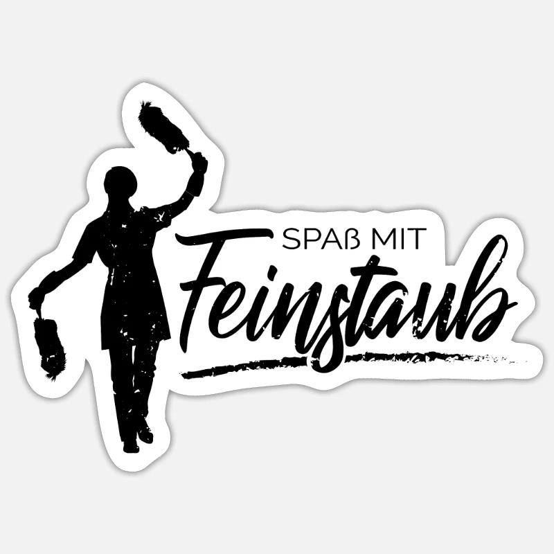 Spaß mit Feinstaub Sticker Größe S (10 x 10 cm)