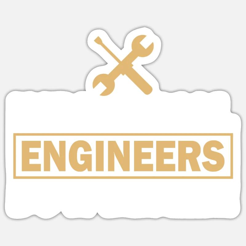 Industrial Engineer Do It Better - Sticker Größe S (10 x 10 cm) - Mattweiß