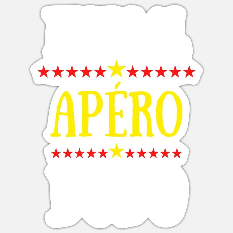 futsal apéro dodo - Sticker taille S (10 x 10 cm) - blanc mat