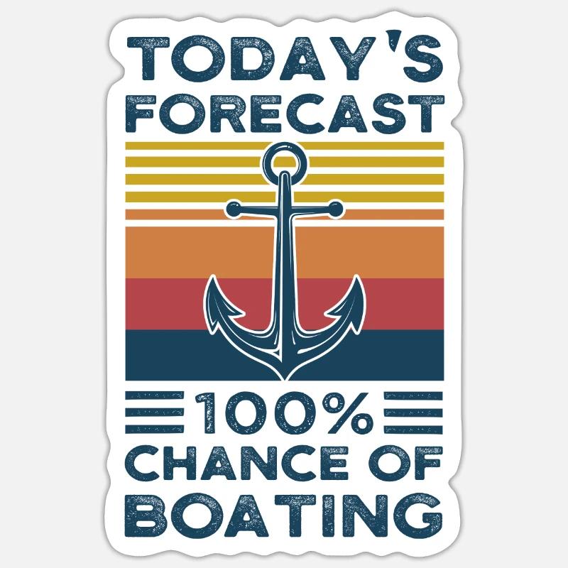 Captain Captains Boating Gift Sticker size S (10 x 10 cm)