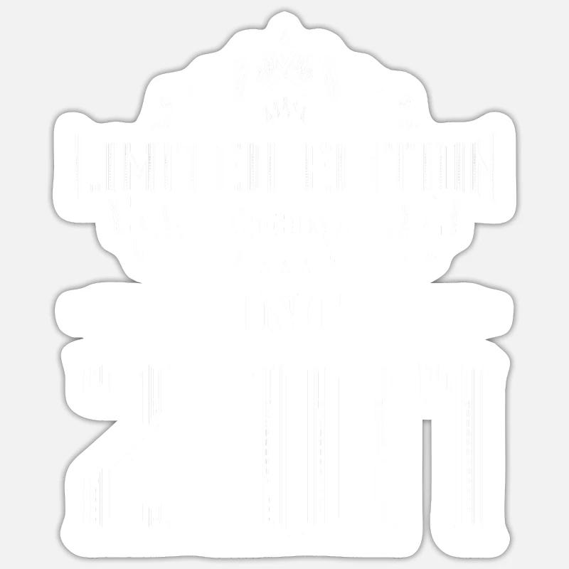 Édition limitée 2001 - Sticker taille S (10 x 10 cm) - blanc mat