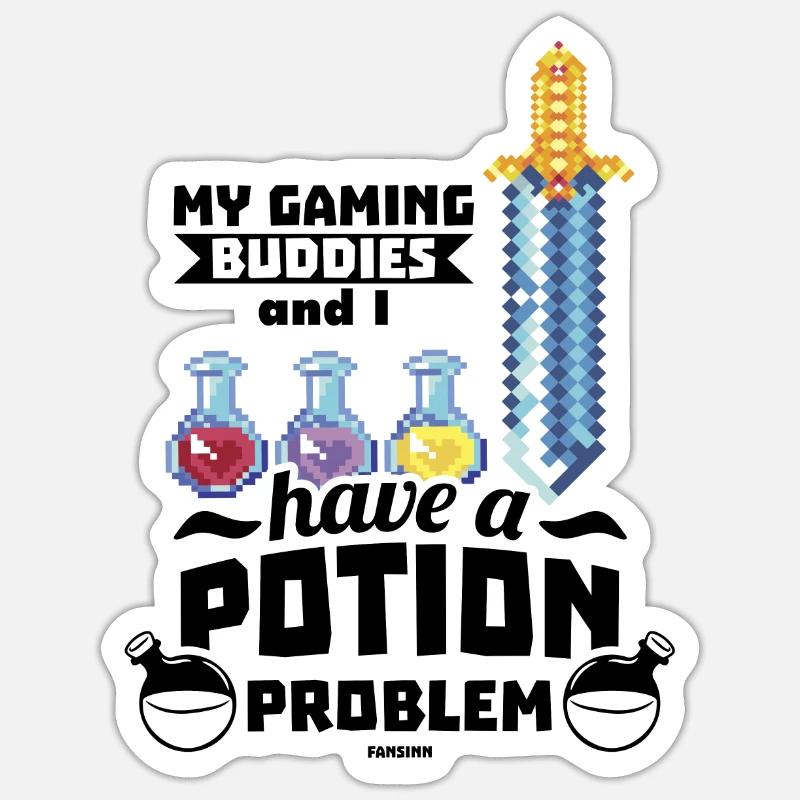 Gaming - Sticker size S (10 x 10 cm) - white matte