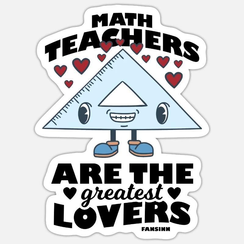 Mathematik - Sticker Größe S (10 x 10 cm) - Mattweiß