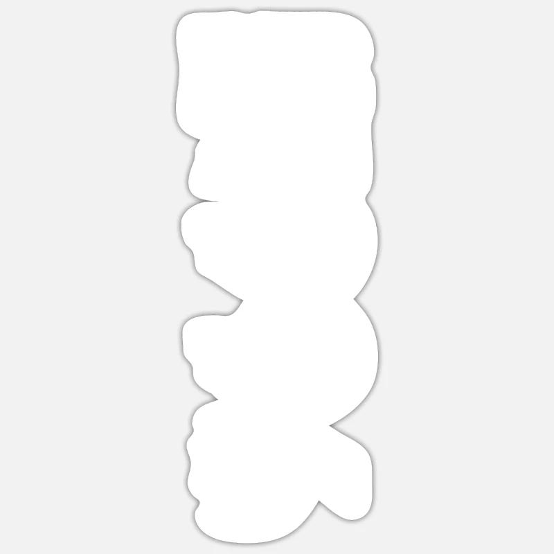 Édition limitée 1996 - Sticker taille S (10 x 10 cm) - blanc mat