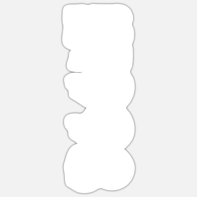 Édition limitée 1993 - Sticker taille S (10 x 10 cm) - blanc mat