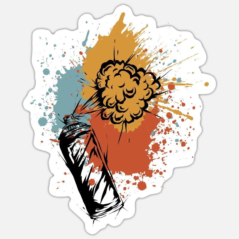Spray can graffiti Sticker size S (10 x 10 cm)
