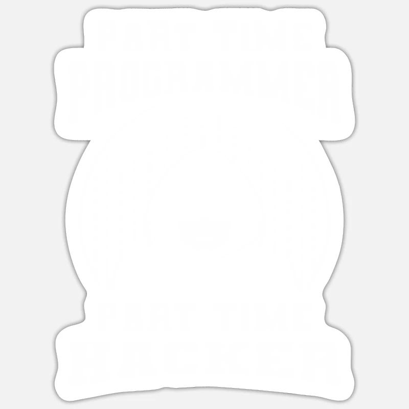 Programmeur Coder Développeur de logiciels Sticker taille S (10 x 10 cm)