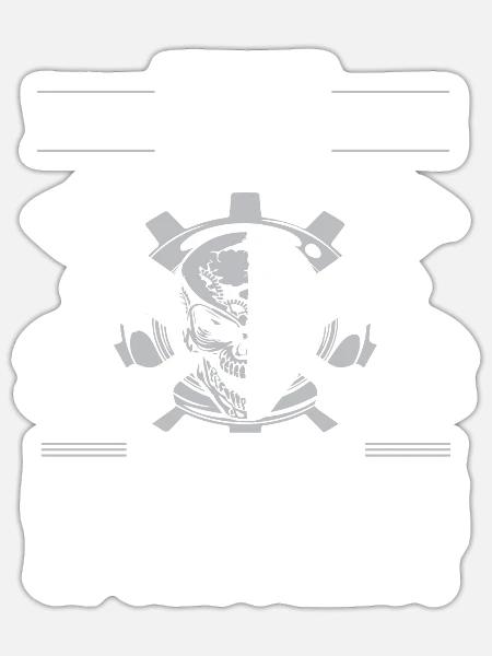 Nach einem verlorenen Rennen das Blaulicht - Sticker Größe S (10 x 10 cm) - Mattweiß