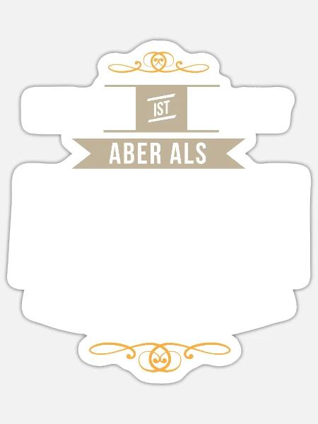 Perfekt als Altenpflegerin Pflegerin Pflegekraft - Sticker Größe S (10 x 10 cm) - Mattweiß