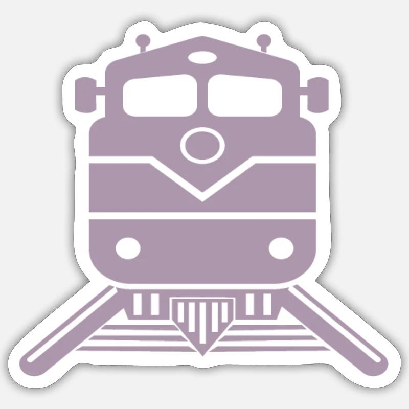 Train Train Driver Design - Sticker size S (10 x 10 cm) - white matte