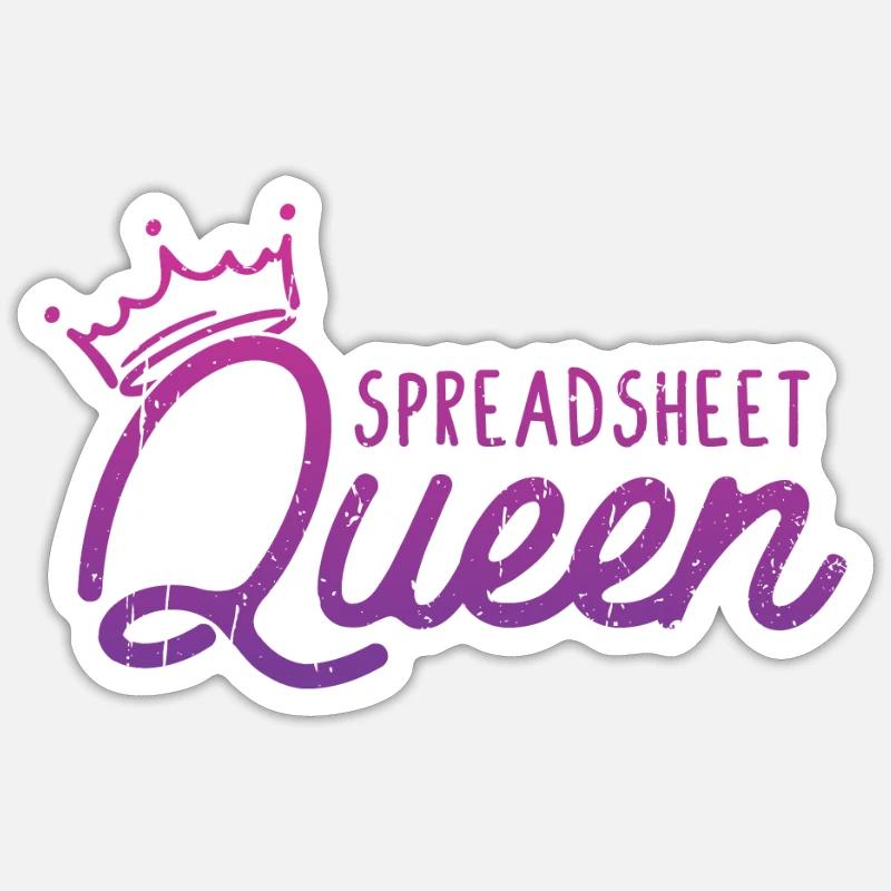 Spreadsheet Queen - Datencode Sticker Größe S (10 x 10 cm)