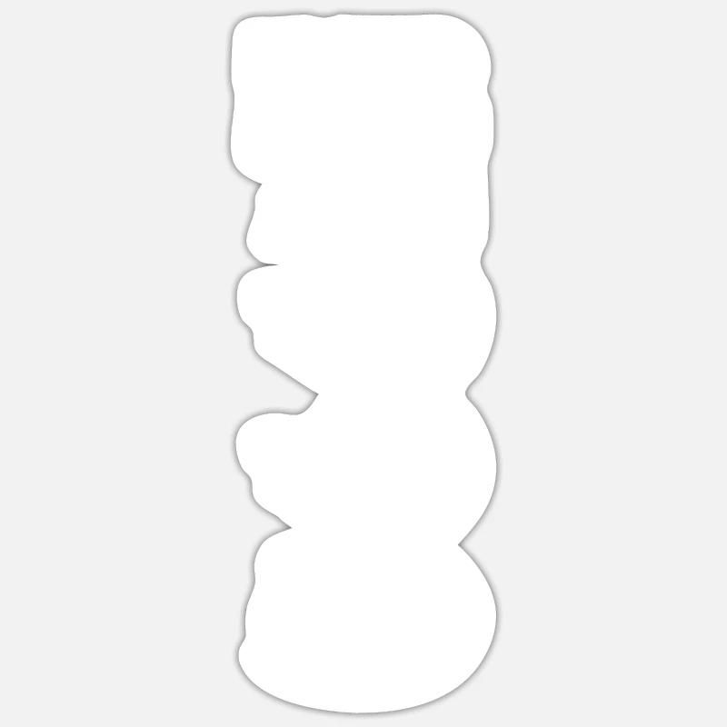 Édition limitée 1990 - Sticker taille S (10 x 10 cm) - blanc mat