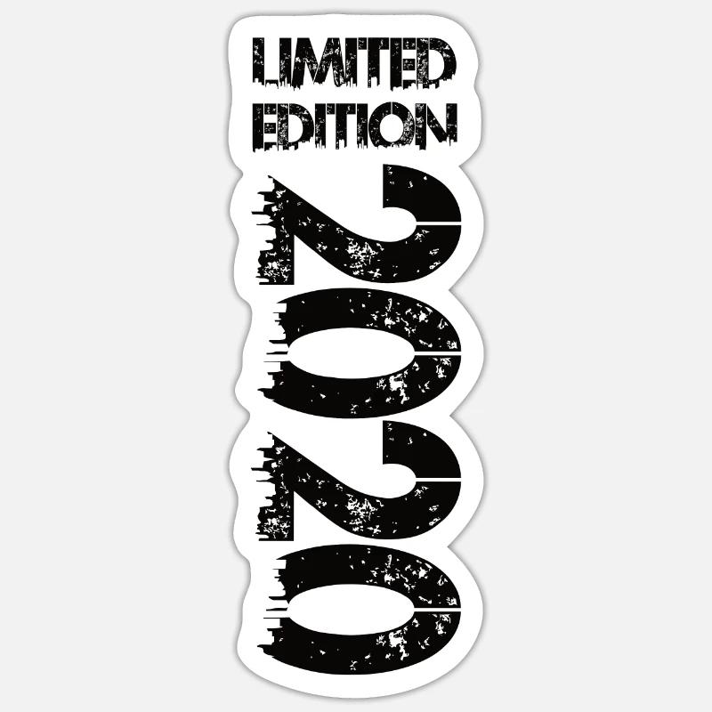 Édition limitée 2020 - Sticker taille S (10 x 10 cm) - blanc mat