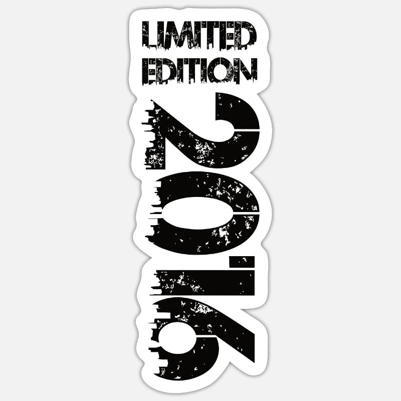 Édition limitée 2016 - Sticker taille S (10 x 10 cm) - blanc mat