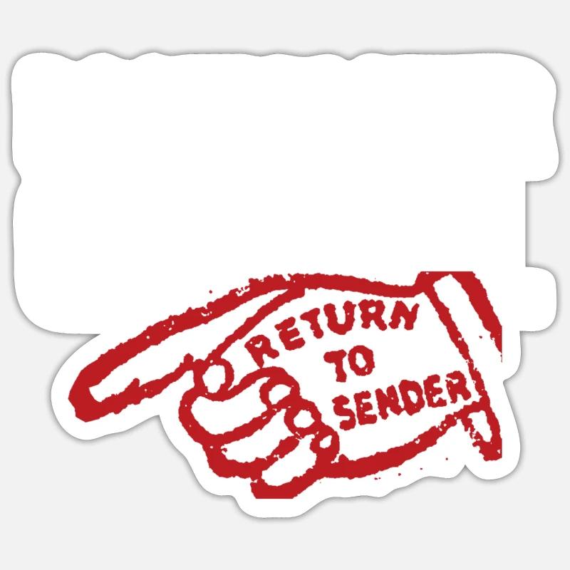 Return Postmaster General To Sender Save Post Sticker size S (10 x 10 cm)