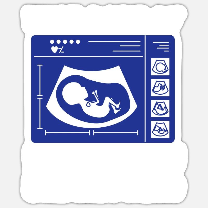 Échographiste Échographie Échographie Échographie Sticker taille S (10 x 10 cm)