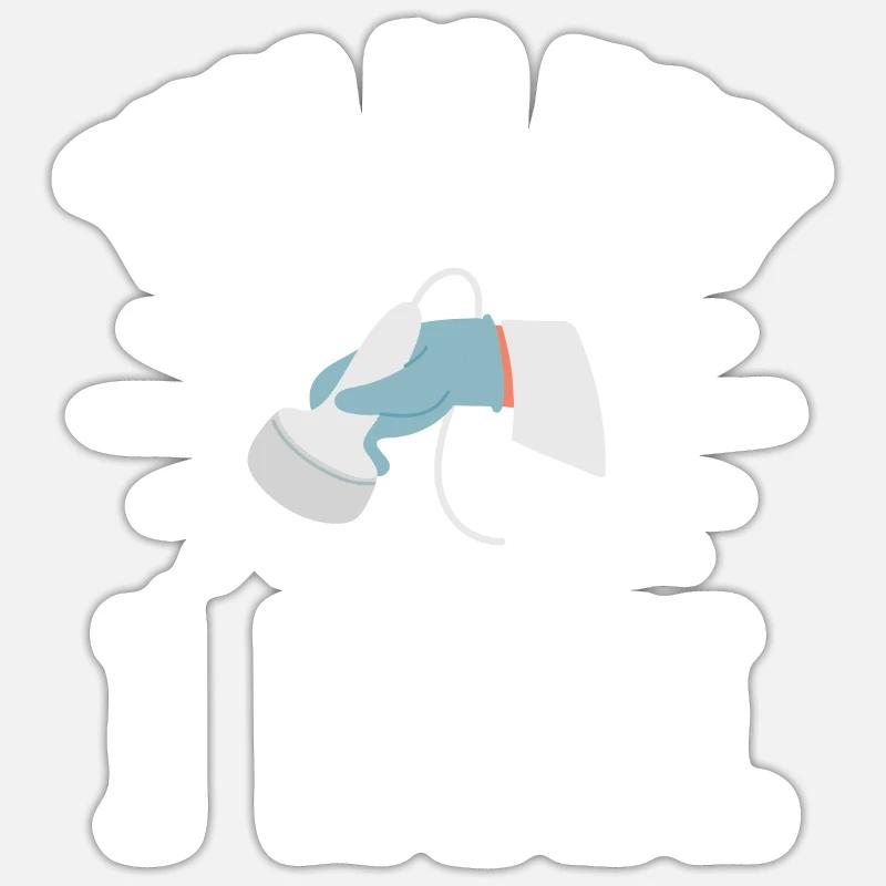 Échographiste Échographie Échographie Échographie Sticker taille S (10 x 10 cm)