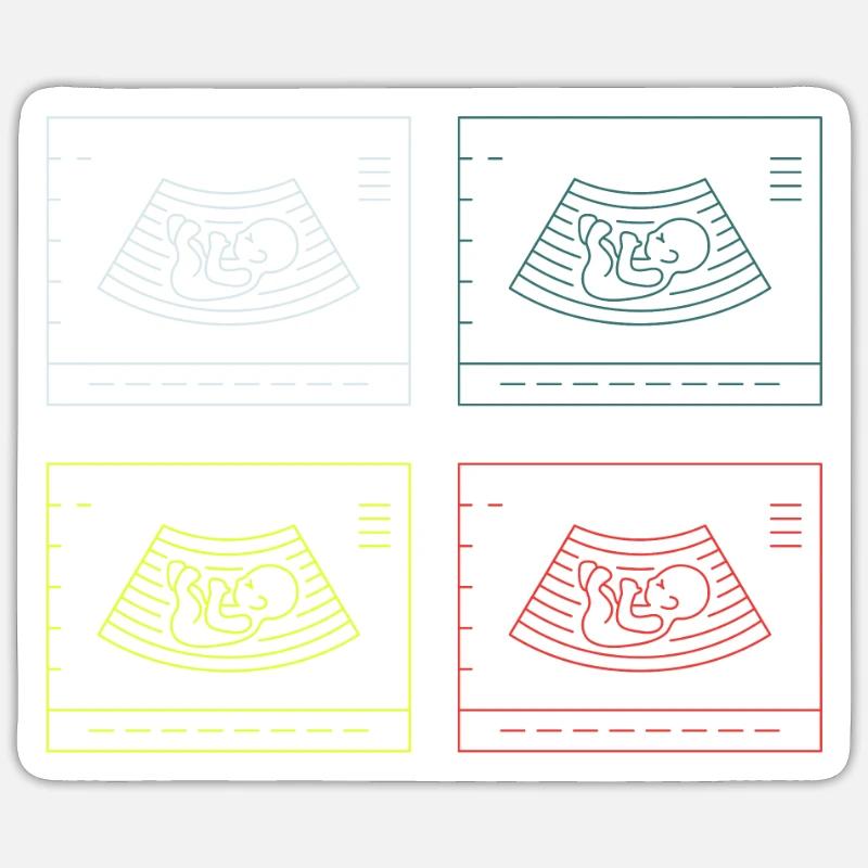 Échographiste Échographie Échographie Échographie Sticker taille S (10 x 10 cm)
