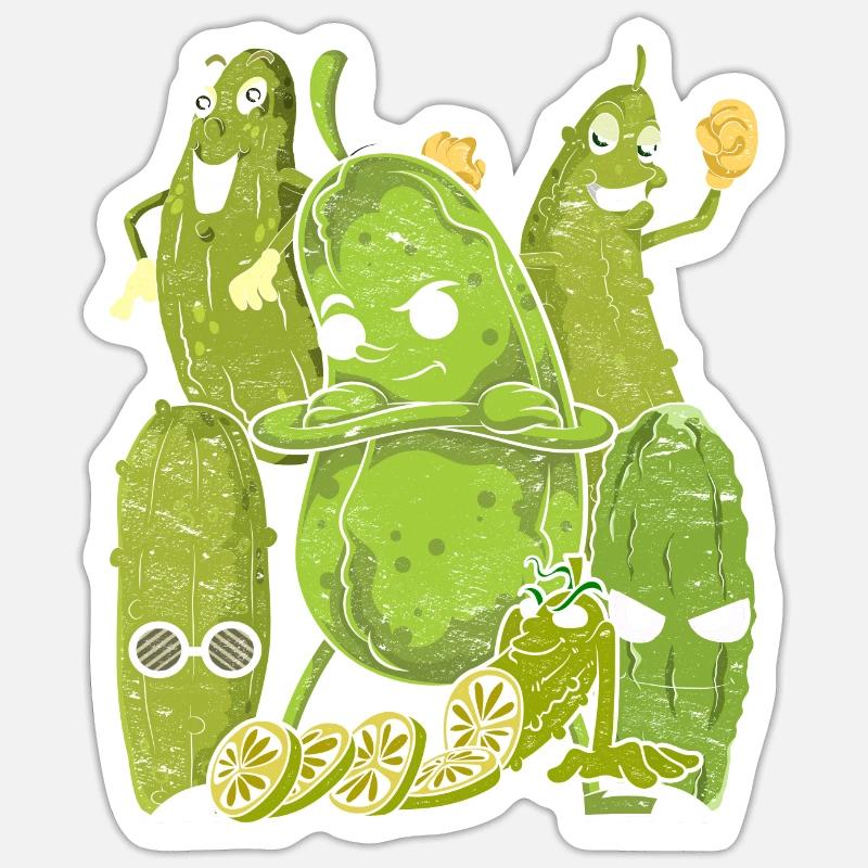Concombre Sticker taille S (10 x 10 cm)