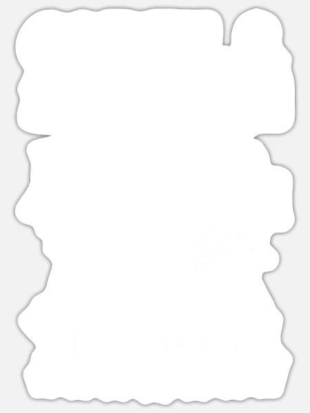 Onkel 2 Neffen Neffen Geschenk - Sticker Größe S (10 x 10 cm) - Mattweiß