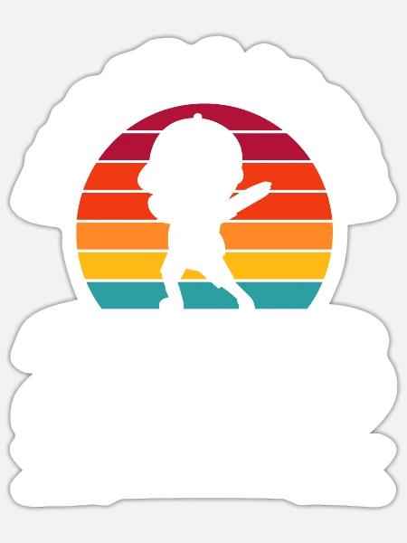 Kindergarten 2023 Dabbing Kindergartenanfänger - Sticker Größe S (10 x 10 cm) - Mattweiß