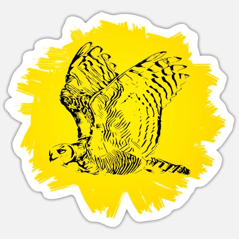 Eule Sticker Größe S (10 x 10 cm)
