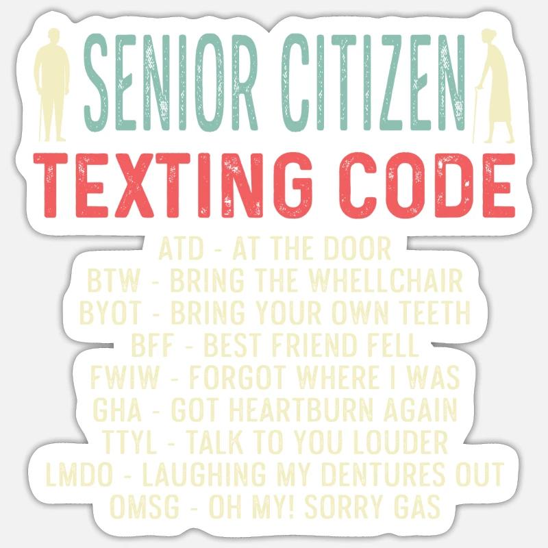 Codes SMS Pensionneur Poison Sticker taille S (10 x 10 cm)